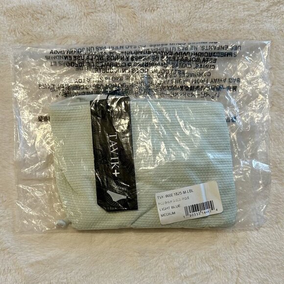 NWT Tavik Ricci Bottom Glossy Pique Adjustable Tie Sides in Light Blue - Medium - Picture 5 of 7